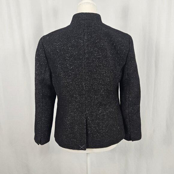J. Crew - Size: 6 - Elegant Black Wool Blazer - Picture 2 of 6